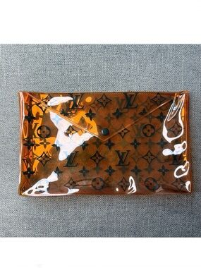 Louis Vuitton monogram PVC transparent swimsuit/beach pouch